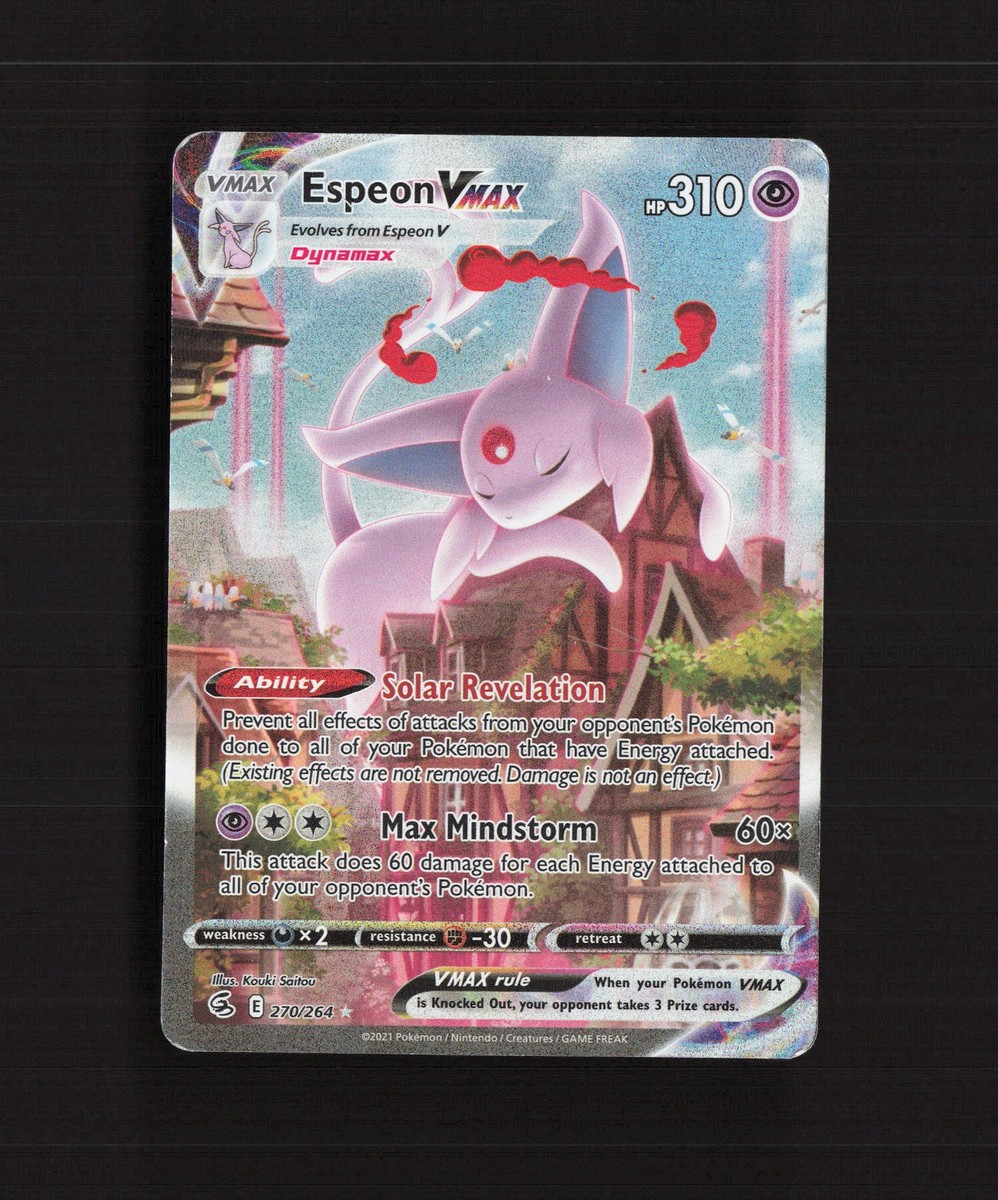 Espeon VMAX 270/264 Fusion Strike Alternate Art Ultra Rare Holo