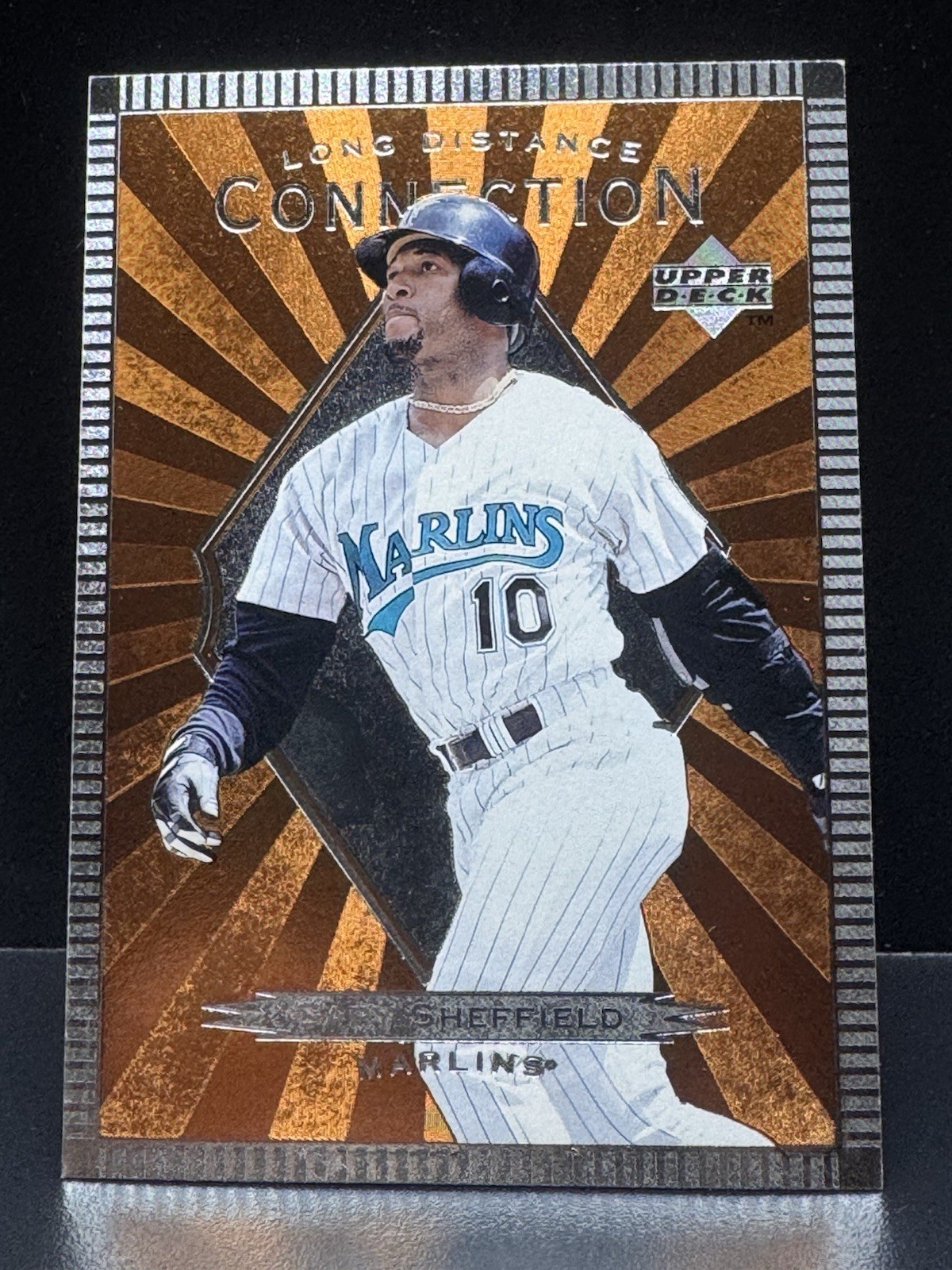 1997 Upper Deck #LD10 Gary Sheffield Long Distance Connection