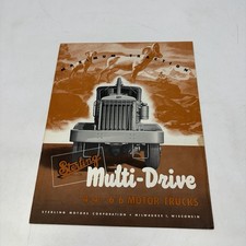 1949 Sterling Multi-drive 4x4 6x6 Motor Trucks Snow Plow Sales Brochure 1949 Sterling Multi-drive 4x4 6x6 Motor Trucks Snow Plow Sales Brochure