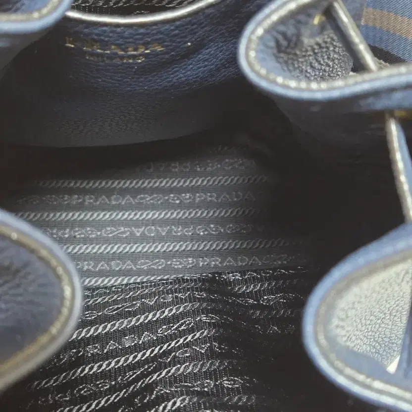 Prada Vettore Dino Bucket Bag - Blue thumbnail 3