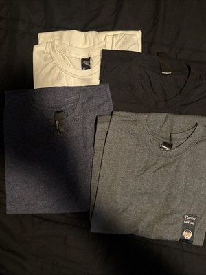 Hanes 4 Pack Black Label Men s S/S  TEE Assorted Colors Small