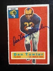 New ListingDan Deacon Towler Autographed 1956 Topps Football Card #90 L.A. Rams Died 2001
