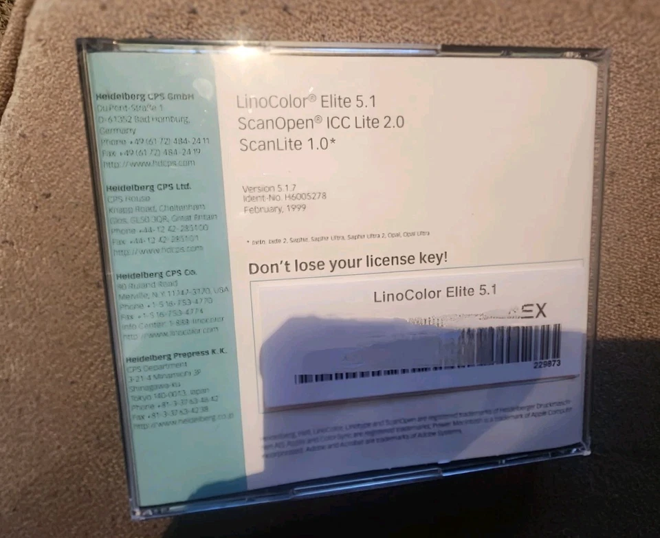 Heidelberg Linocolor Elite 5.1, ScanOpen ICC Lite 2.0, ScanLite 1.0 CD - Image 2 of 4
