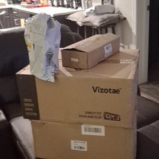 Vizotae Corrugated Cardboard Rectangle Shipping Moving Boxes Assorted Sizes