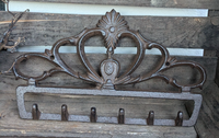 ❤5 Er Hakenleiste Wandhaken Gusseisen Shabby Antiklook 2014316929410 Romantik❤