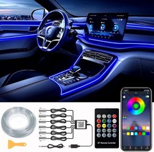 Interior Car LED Strip Lights, RGB 6 in 1 Ambient Lighting Kits with 315 inches
