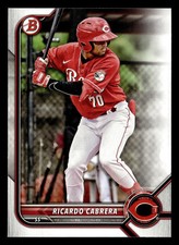 Ricardo Cabrera 2022 Bowman Draft #BD-139 Cincinnati Reds Rookie - BUY3GET1FREE