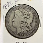 1892 -  MORGAN  SILVER  DOLLAR   -  PCGS  -  VERY  LOW  MINTAGE  1,036,000