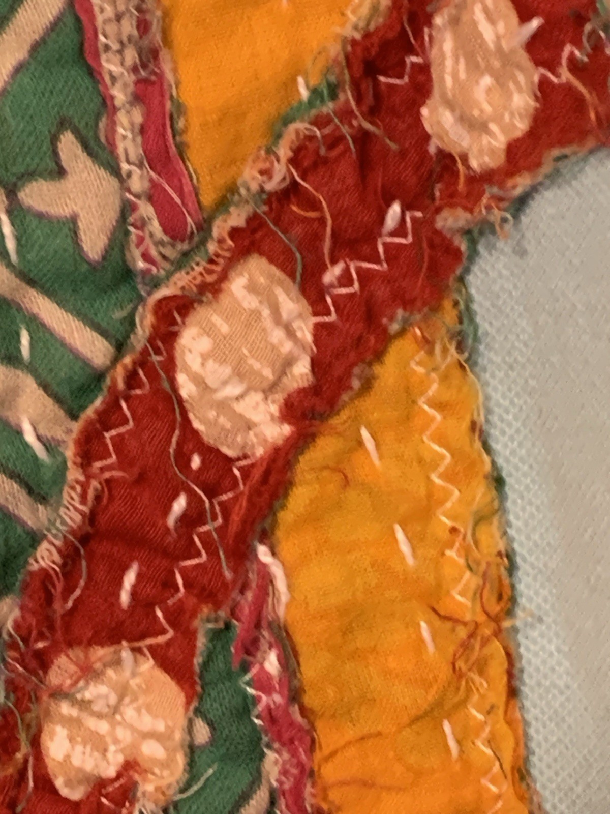 Upcycled Plus Size Poncho Batwing Patchwork Boho … - image 13