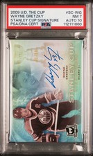 2009 UD THE CUP STANLEY CUP SIGNATURES #SC-WG WAYNE GRETZKY 21/50 PSA 7 AUTO 10