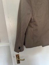 Next Neutral Taupe Blazer Jacket Size 12
