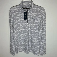 Cutter & Buck Pullover Mens Small S Eco Camo 1/4 Zip TORREY PINES GOLF NWT