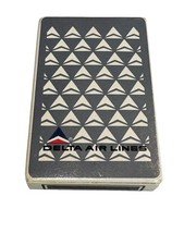 Vintage Delta Air Lines AARCO Playing Cards 1970s in Silver and White