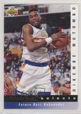 1992-93 Upper Deck Jerry West Selects Dikembe Mutombo #JW12 HOF tw0