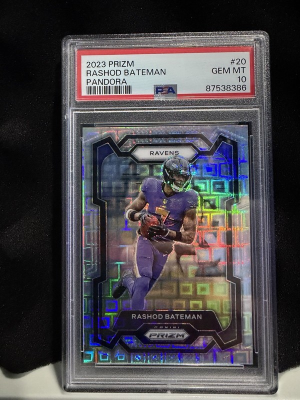 2023 Panini Prizm Rashod Bateman PANDORA #20 /400 Ravens PSA 10