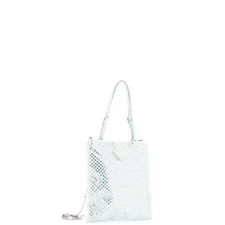 Prada Chain Flat Tote Crystal Embellished Satin Mini - Image 2 of 4