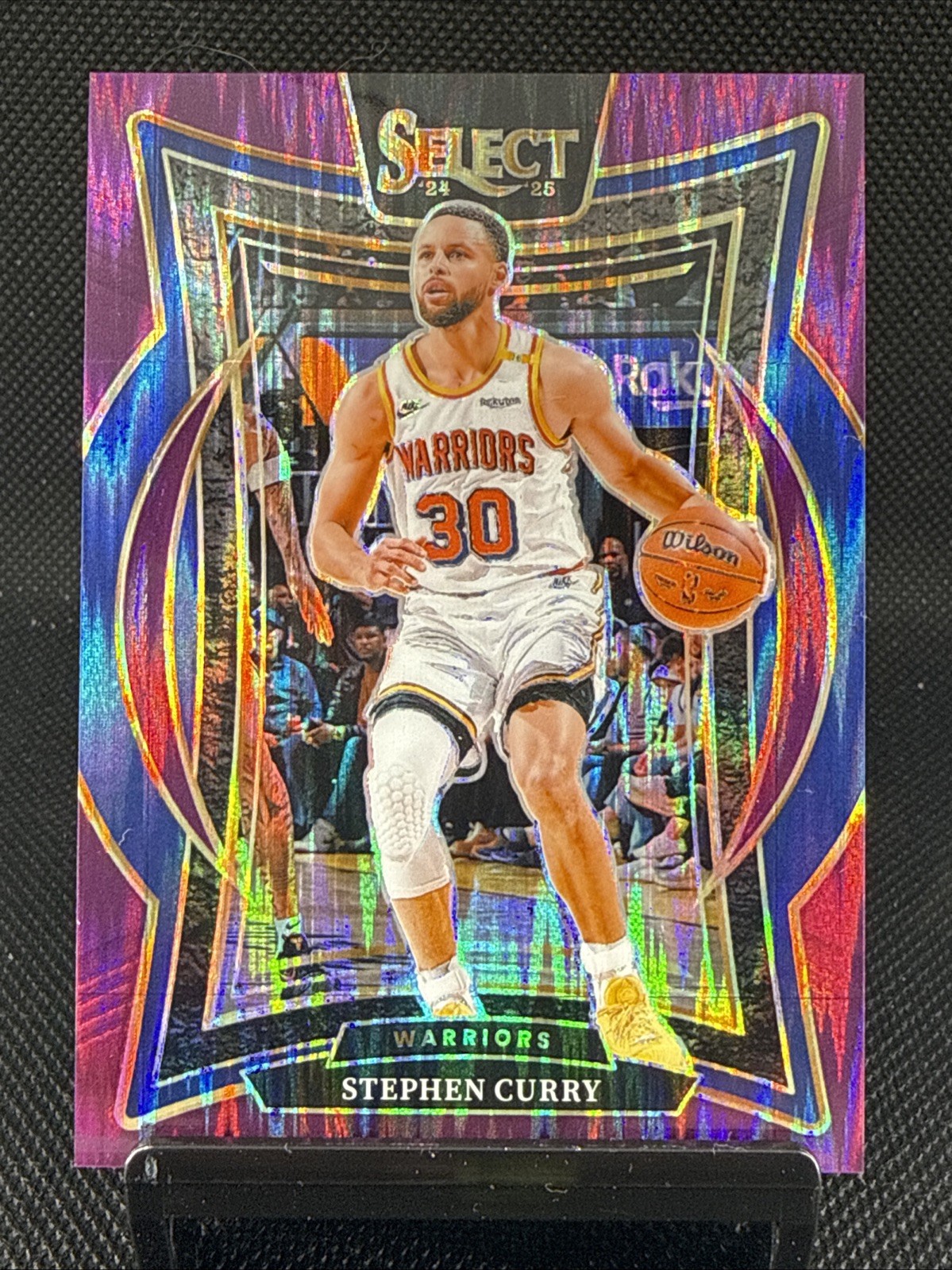 2024-25 Panini Select - Concourse Stephen Curry #7 Purple Flash Prizm /249