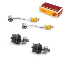 Front Sway Bar Link & Front Lower Ball Joint Kit for 91-92 Jeep Comanche 4 PCS