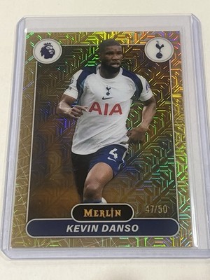 Kevin Danso 2026 Topps Merlin Premier League Gold Mojo Refractor /50 Tottenham