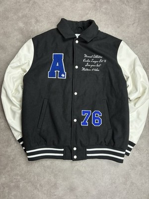 College Jacke Varsity Style schwarz/weiß Gr. M Gebraucht