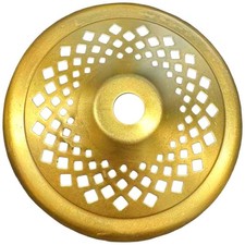 4"Round Perforated Solid Brass Vase Cap for Lamp Fixtures Many Crafts