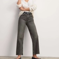 Everlane Cheeky Straight Leg Black denim Jeans Basics Classic size 25 regular