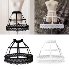 Frauen 2 Reifen Pannier Petticoat aush&ouml;hlen Birdcage Rock Hochzeit Braut