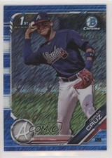 2019 Bowman Chrome Prospects Blue Shimmer Refractor /150 Derian Cruz #BCP-11 0c6