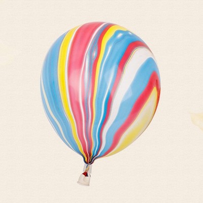  100Pcs 12 Zoll Marmor Luftballons dekorative Aluminiumfolie bunte Luftballons