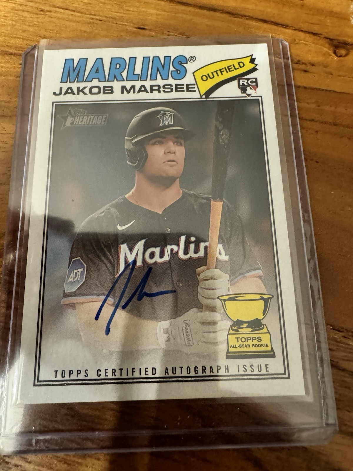 2026 Topps Heritage - Real One Autographs Jakob Marsee #ROA-JMA (AU, RC)