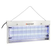Eazyzap Energy Efficient Stainless Steel LED Fly Killer 150m² Eco bulbs: 2 x 10W