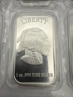 Apmex Liberty Buffalo 1oz Silver Bar .999 Fine Silver – Indian Head In OMP