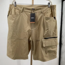 520. TACVASEN Men's Hiking Cargo Shorts in Khaki Size 40 - NWT! SHIPS FREE!