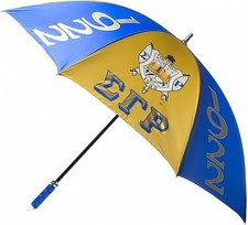 Sigma Gamma Rho Jumbo Umbrella Blue/Gold - 60"