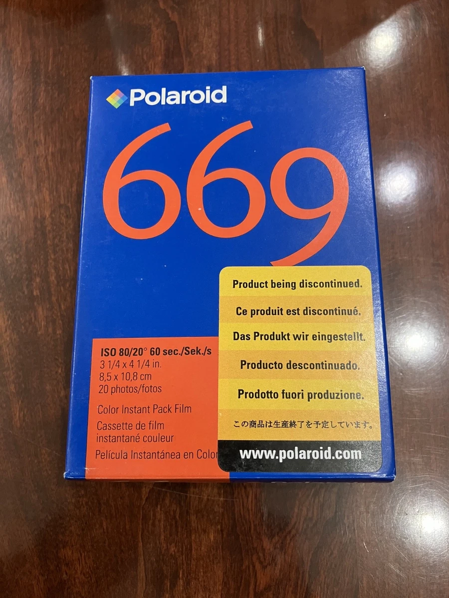 Film Polaroid 669 ID - Pack De 20 Vues - Expiration 2005 - Neuf Sous Boîte
