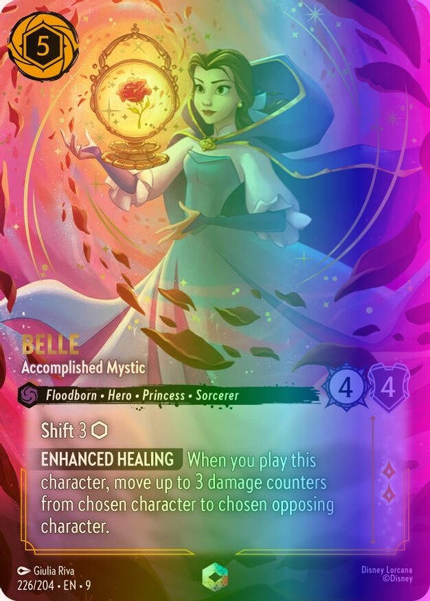 Lorcana Belle - Accomplished Mystic (226/244) Ch. 09 Fabled NM FOIL- Enchanted
