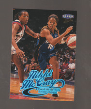 nikki mccray 1999 ultra base card,tennesseecollierville,(deceased),mystics # 3