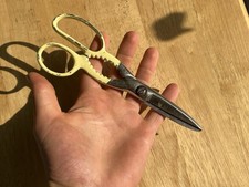 Vintage Wiss Kitchen Shears Yellow/Silver (Made in USA Kansas)