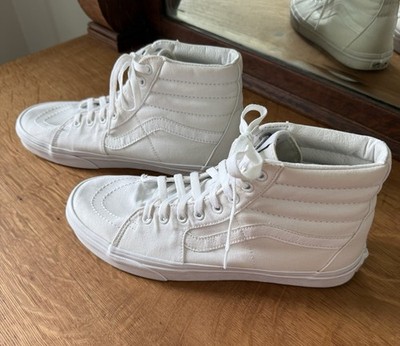 Van s Off The Wall SK-8 Hi-Top Sneakers True White Sz 10