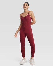 JoyLab Women's Corset Bodysuit Leotard Stretch Jersey U-Neckline Size S 449-15