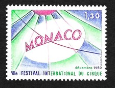 1980 Monaco Stamp Scott # 1249 MNH/OG CV $2.00