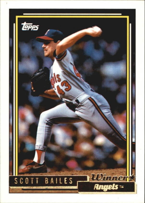 1992 Topps Gold Winners #95 Scott Bailes - BB