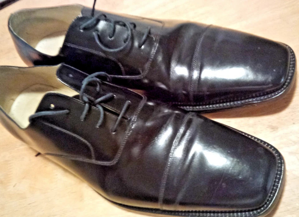 Steve Harvey - Zapatos de vestir Soma talla 14 - Cuero genuino - Negro Foto 3 de 4