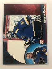Grant Fuhr 1998-99 Pacific Omega #202 RED RUBY PARALLEL SP BLUES RARE!!