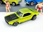 Vintage Hot Wheels Redline 1968 Antifreeze NBR Custom Camaro US - PAINTED TAIL!