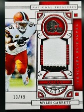 2025 National Treasures Myles Garrett Franchise Treasures,SSP#/49💎SACK LEADER🌟