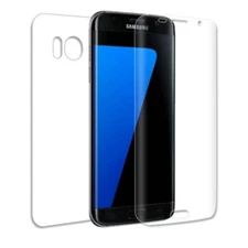 Front + Back Full Cover Screen Protector Soft Film For Samsung Galaxy S7 Edge