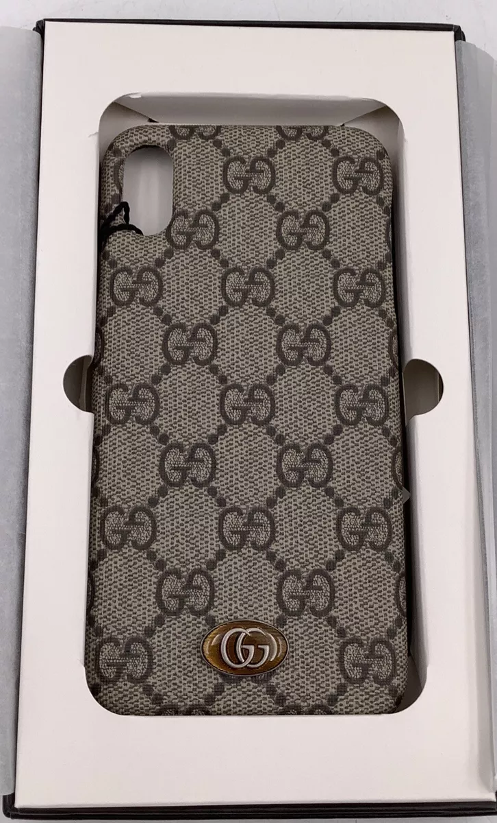 AUTHENTIC Gucci GG Supreme Ophidia Pro Max iPhone X/XS Case 587671-617664