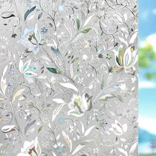 Frosted Window Privacy Film Glass Covering Static Cling, 35.4x78.7 Inch