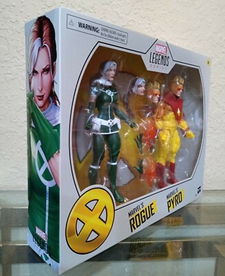 X-Men 20th Anniversary Marvel Legends Rogue & Pyro Action